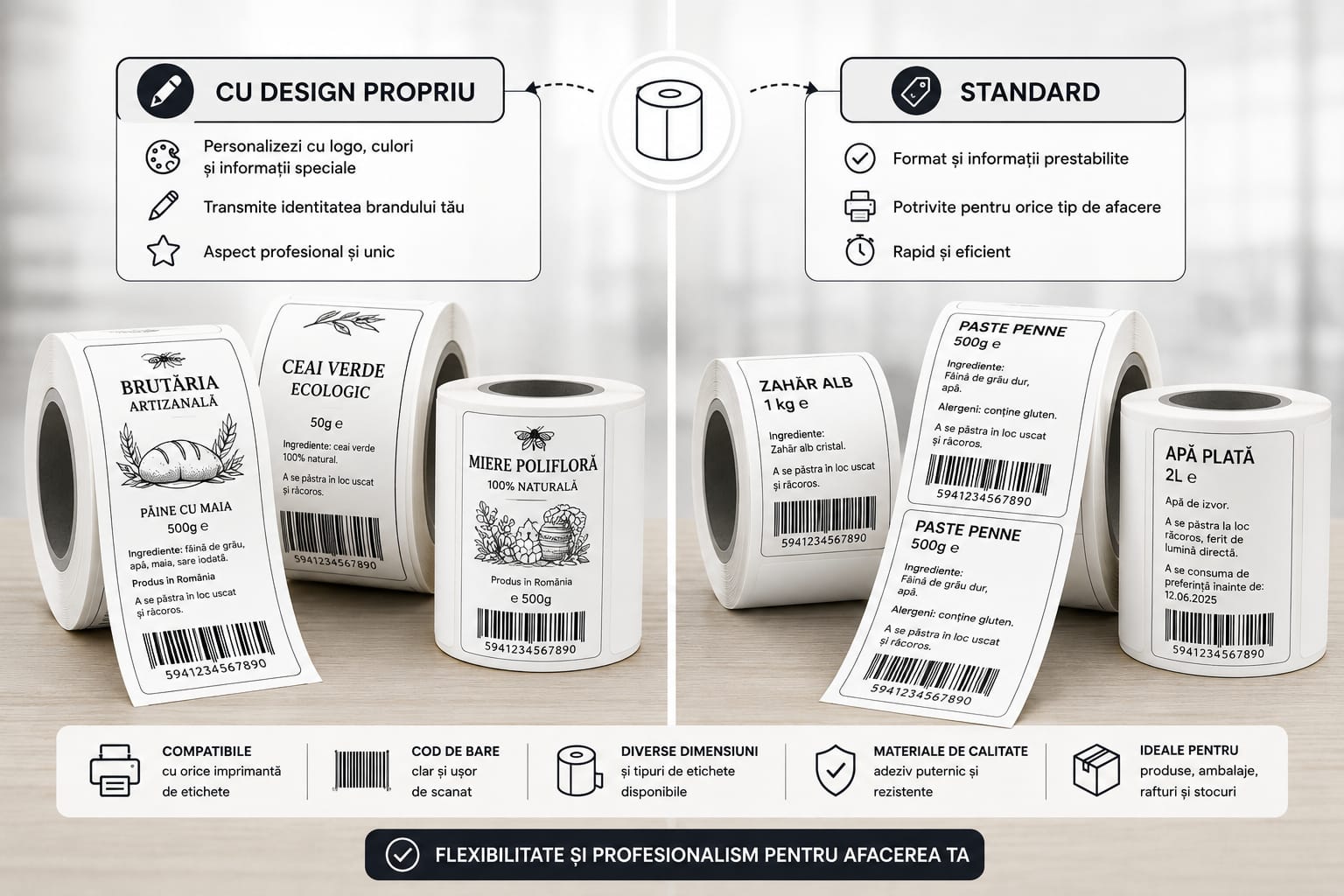 Printer etichete cu ribbon